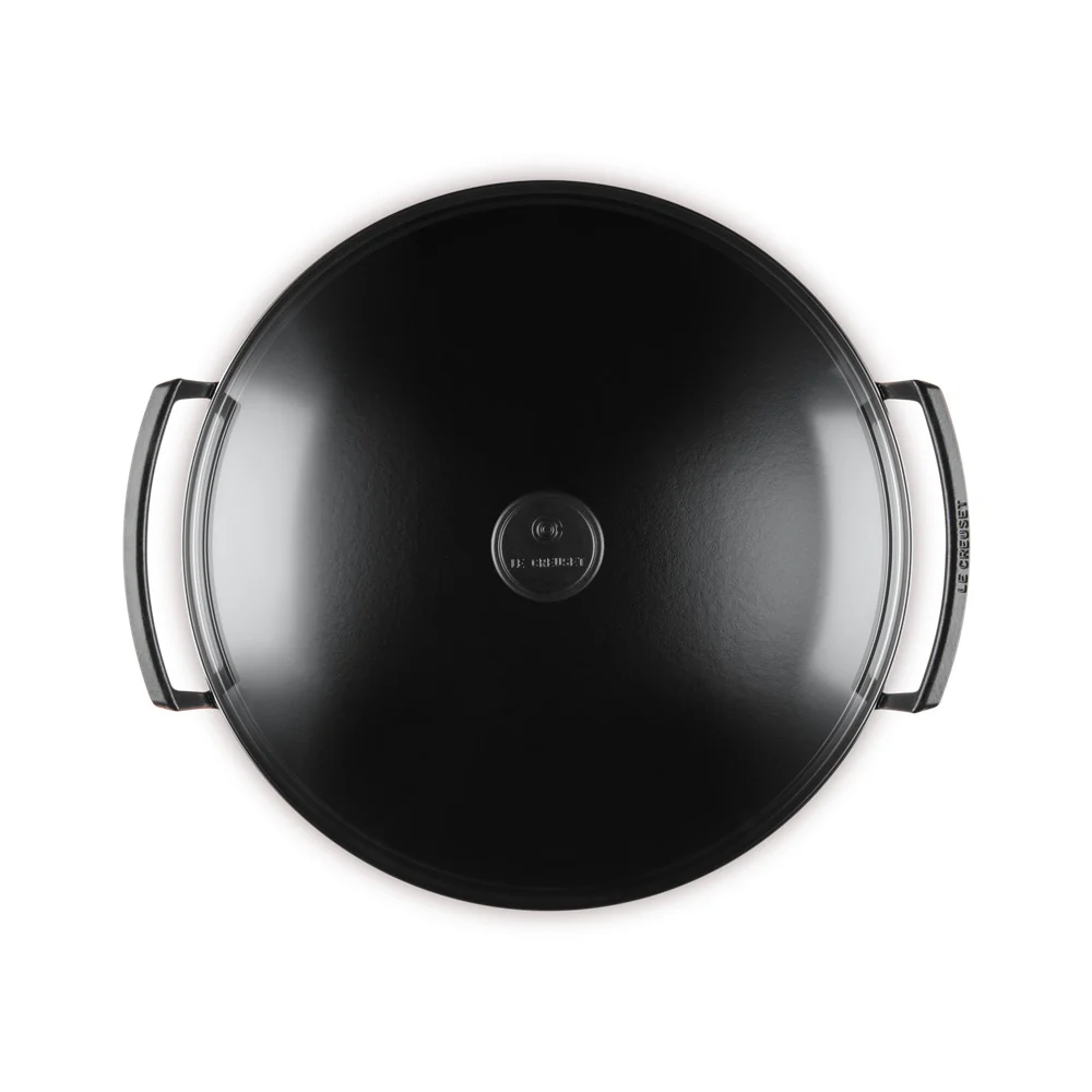 36 cm - Forme Speciali Wok In Ghisa Vetrificata Con Coperchio In Vetro - Image 9