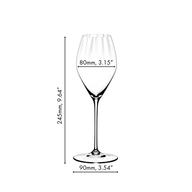 37.5 cl - Performance Calice Flute in Vetro - Set 4 Pezzi - Image 5