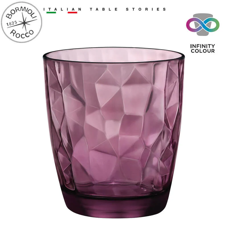 38.5 cl - Diamond Bicchiere Acqua in Vetro - Set 6 Pezzi - Image 8