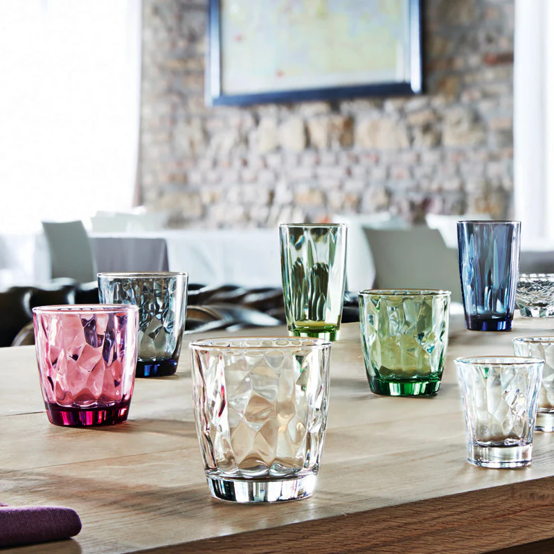 38.5 cl - Diamond Bicchiere Acqua in Vetro - Set 6 Pezzi - Image 9