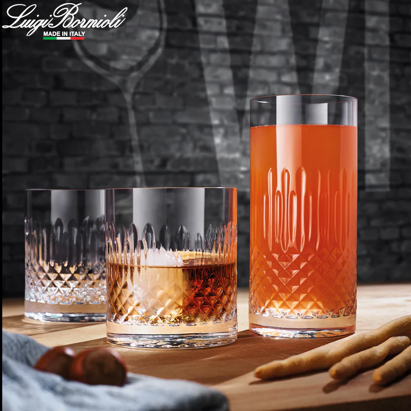 38 cl - Diamante Bicchiere Whisky in Vetro - Set 6 Pezzi - Image 2