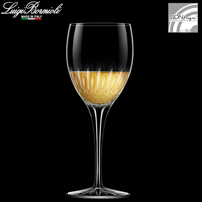 38 cl - Diamante Calice Vino Bianco Riesling in Vetro - Set 4 Pezzi - Image 2