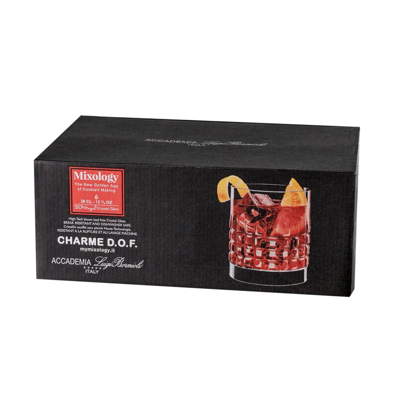 38 cl - Mixology Bicchiere Whisky Charme in Vetro - Set 6 Pezzi - Image 4