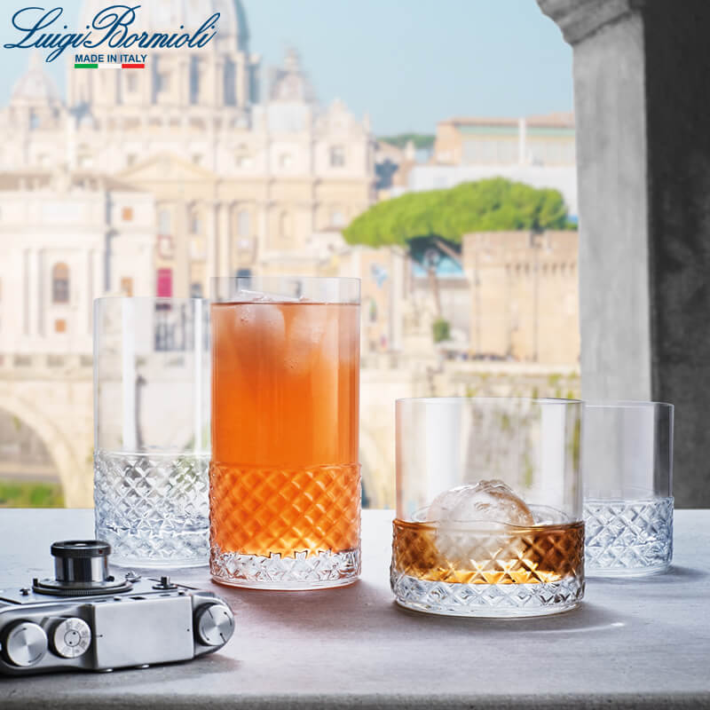38 cl - Roma 1960 Bicchiere Whisky in Vetro - Set 6 Pezzi - Image 3