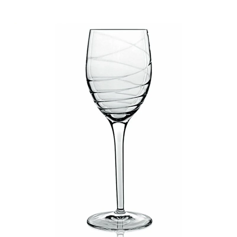 38 cl - Romantica Calice Vino Rosso in Vetro - Set 4 Pezzi
