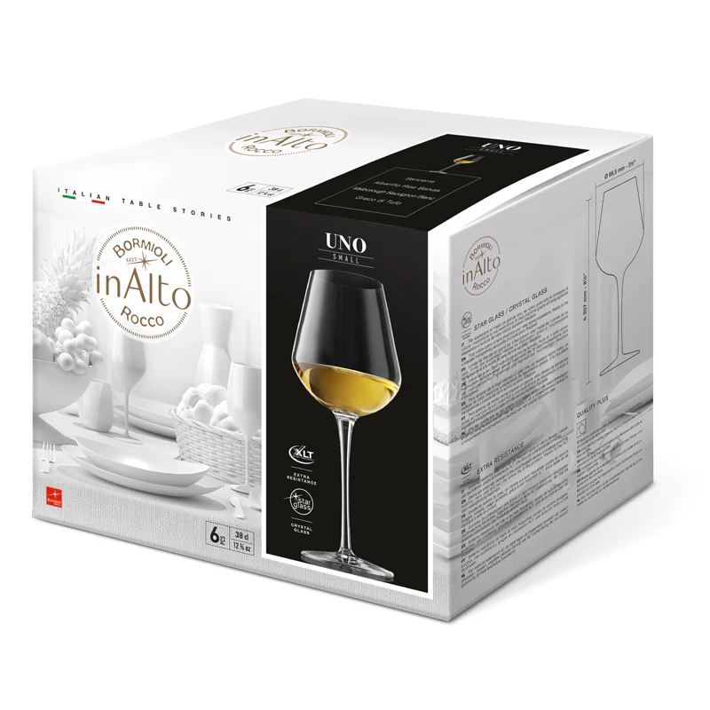 38 cl - InAlto Uno Calice Vino Bianco in Vetro - Set 6 Pezzi - Image 6