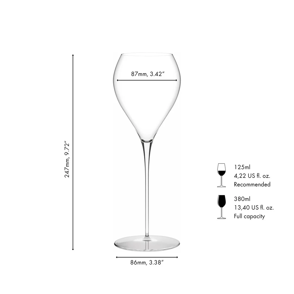 38 cl - Bellorotondo Calice Vino Bianco In Vetro - Image 4