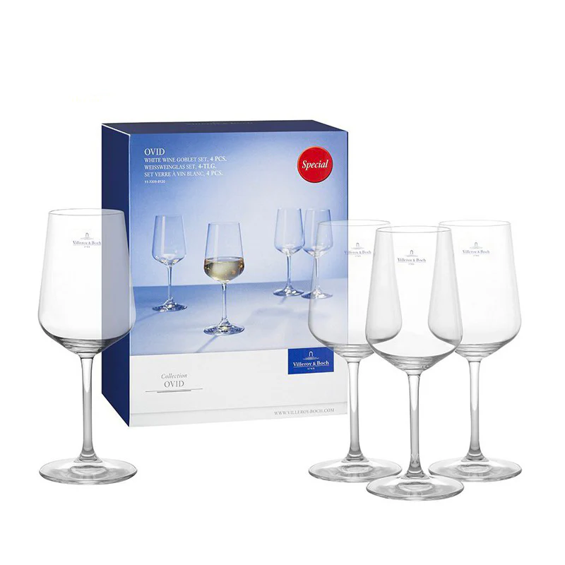 38 cl - Ovid Calice Vino Bianco in Vetro - Set 4 Pezzi - Image 3