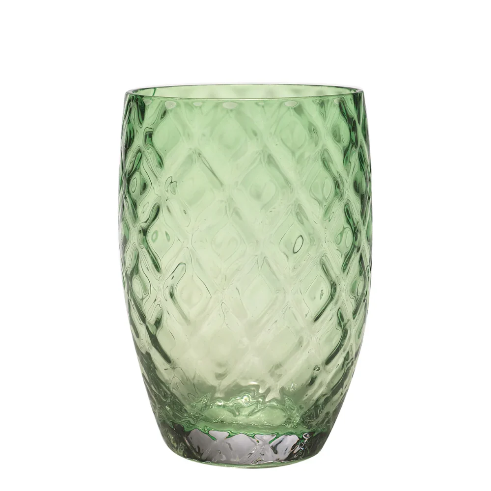 38 cl - Losanghe Bicchiere Acqua in Vetro Soffiato - Set 6 Pezzi - Image 22