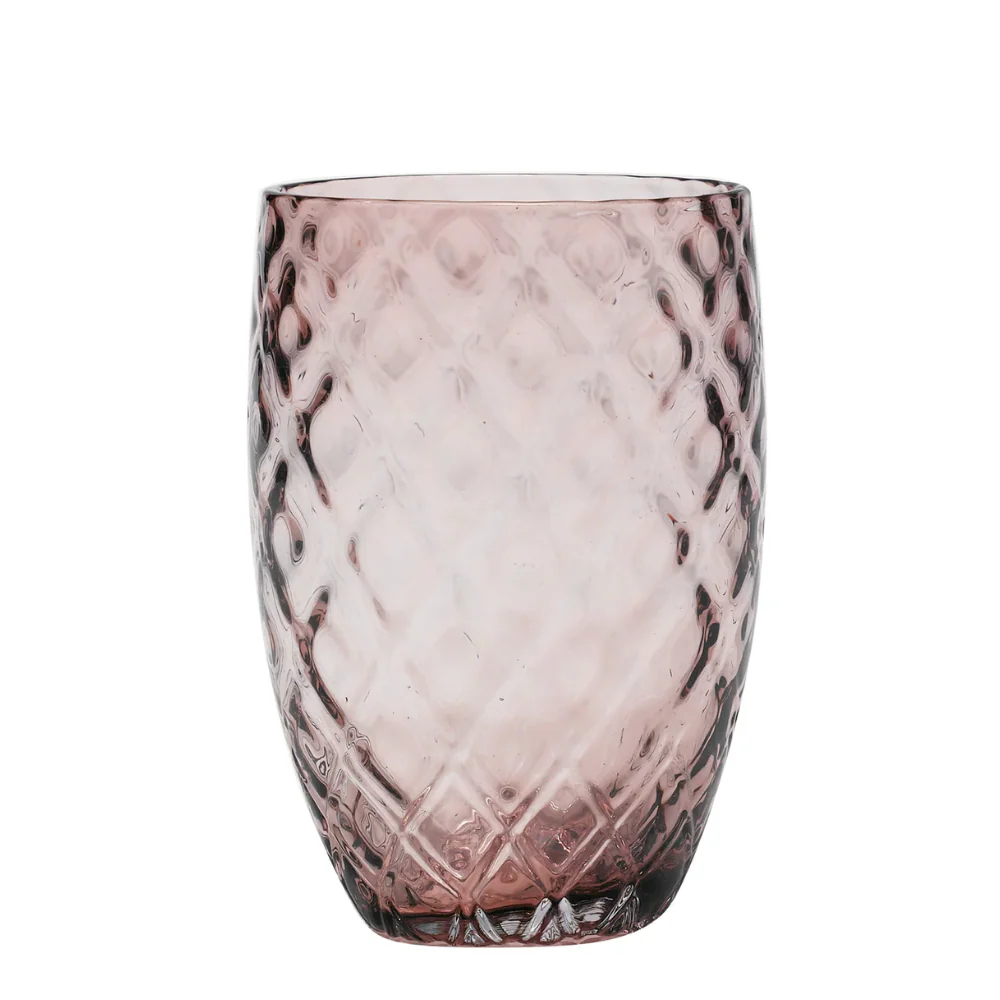 38 cl - Losanghe Bicchiere Acqua in Vetro Soffiato - Set 6 Pezzi - Image 27