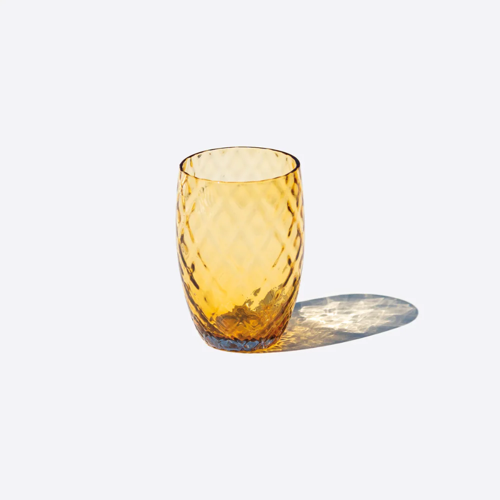 38 cl - Losanghe Bicchiere Acqua in Vetro Soffiato - Set 6 Pezzi - Image 28