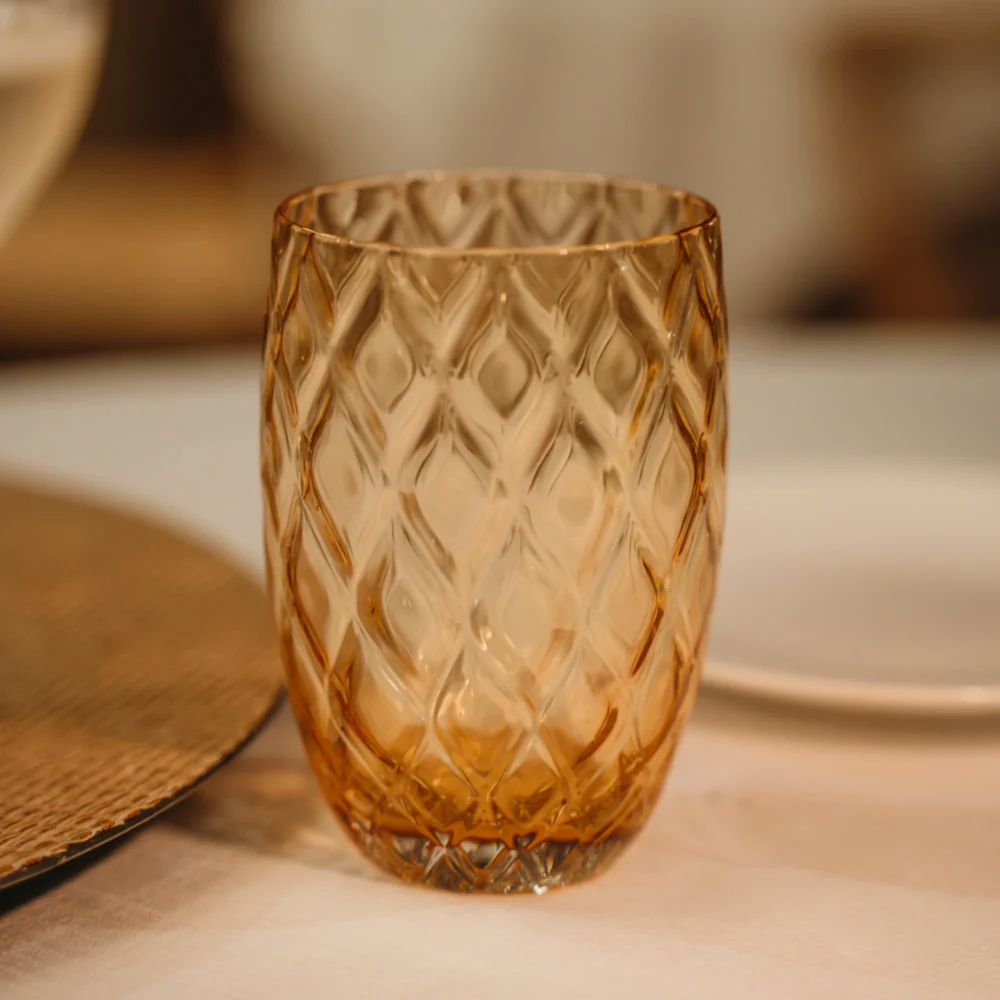 38 cl - Losanghe Bicchiere Acqua in Vetro Soffiato - Set 6 Pezzi - Image 31