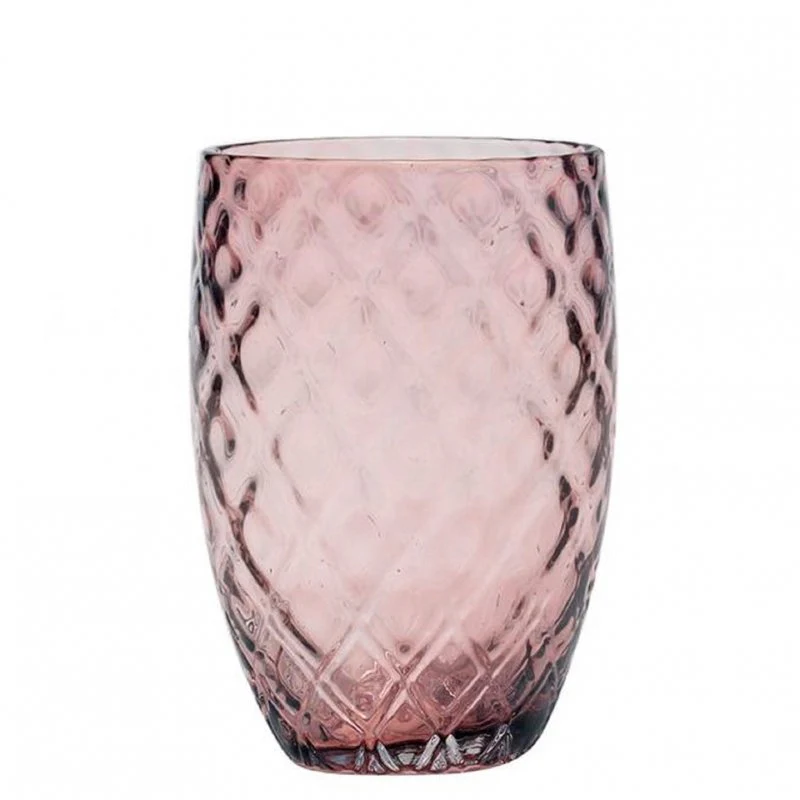 38 cl - Losanghe Bicchiere Acqua in Vetro Soffiato - Set 6 Pezzi - Image 5