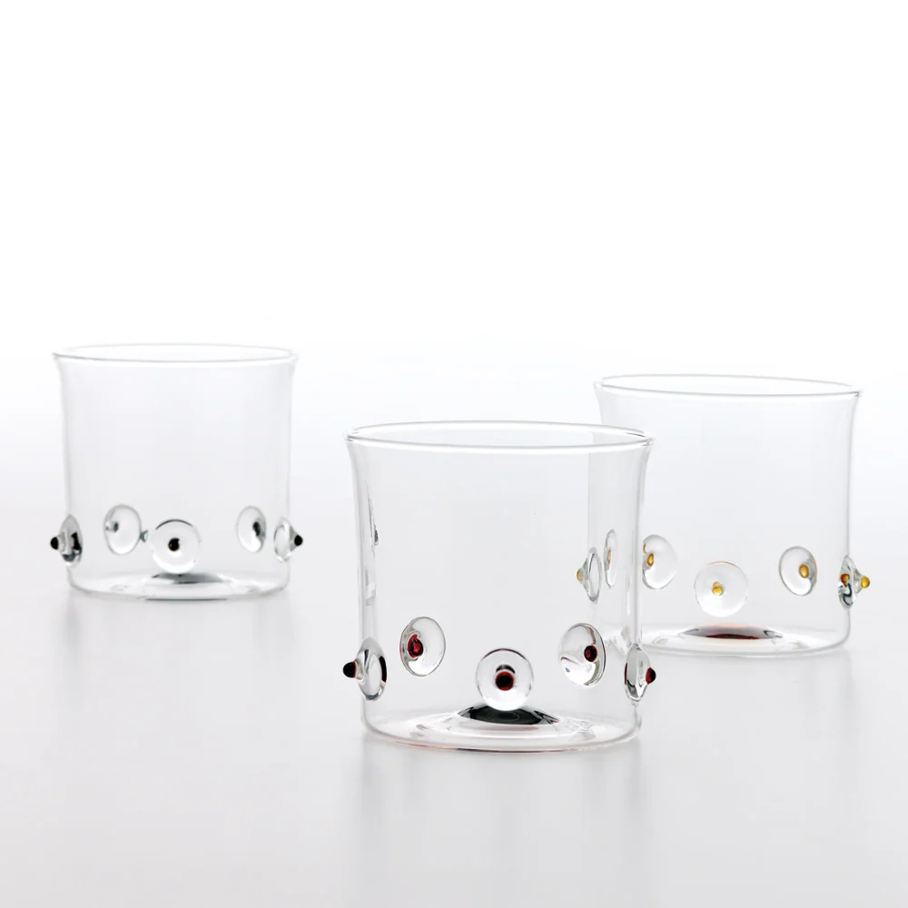 38 cl - Patèa Bicchiere Acqua Punti Colorati in Vetro Borosilicato - Set 6 Pezzi - Image 14