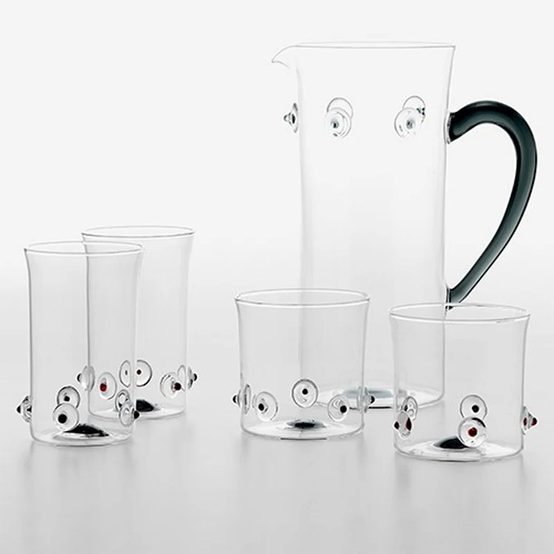 38 cl - Patèa Bicchiere Acqua Punti Colorati in Vetro Borosilicato - Set 6 Pezzi - Image 4
