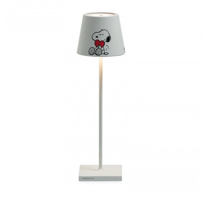 38 cm - Poldina X Peanuts Lampada Da Tavolo