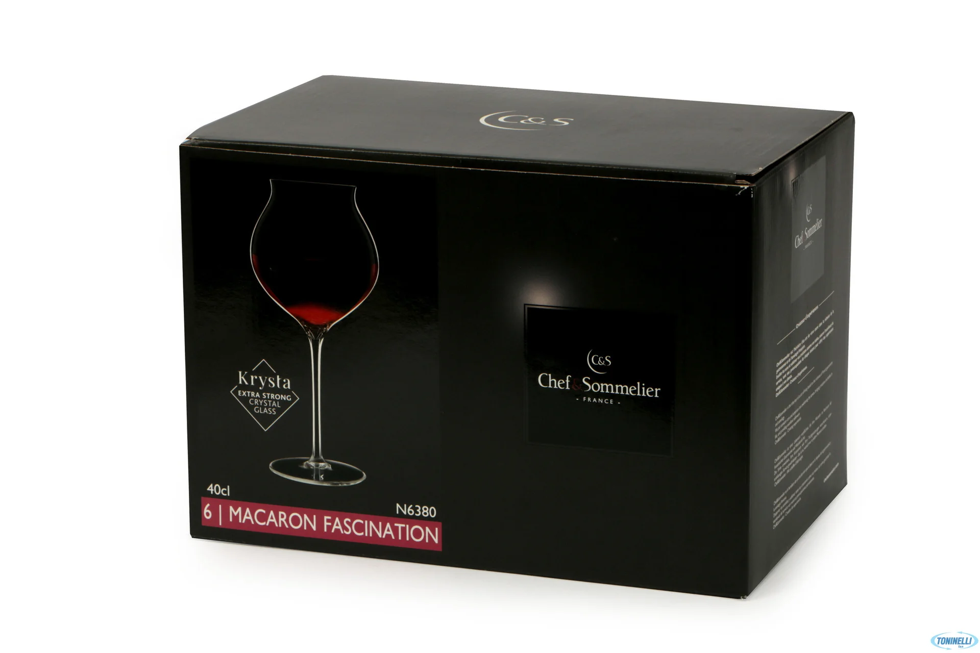 40 cl - Macaron Calice Vino Bianco Fascination in Vetro - Set 6 Pezzi - Image 2
