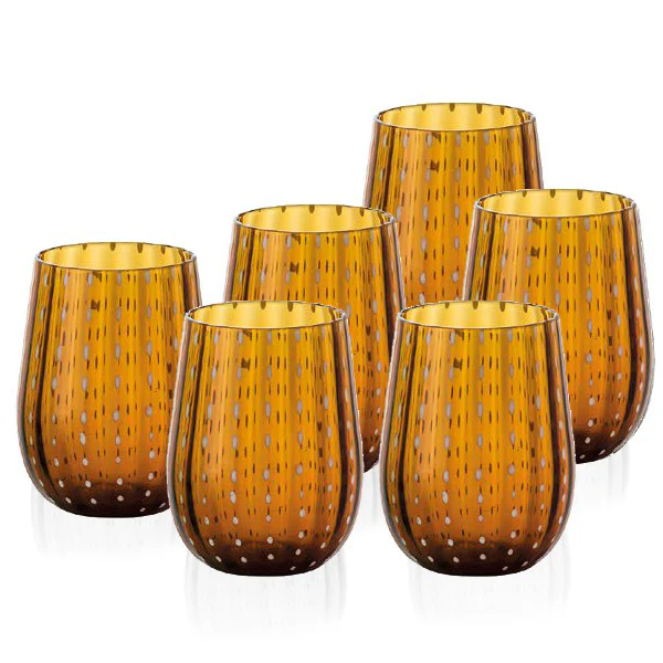 40 cl - Goccia Bicchiere Acqua in Vetro - Set 6 Pezzi - Image 4
