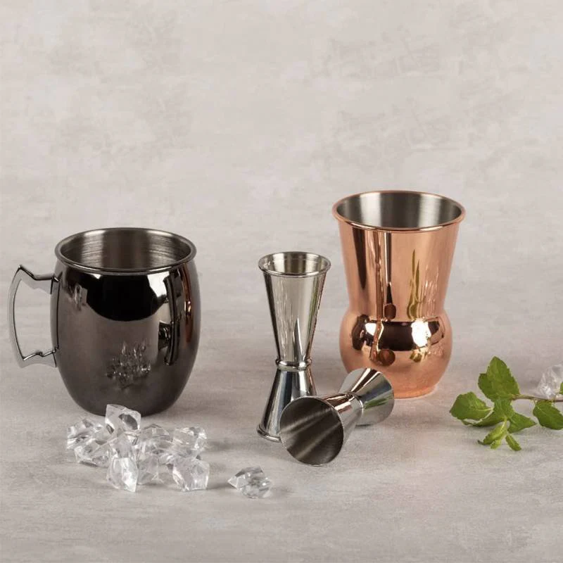 40 cl - Mixage Bicchiere Cocktail In Acciaio Inox - Image 2