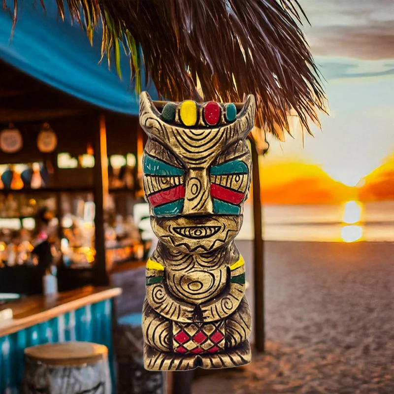 40 cl - Tiki Mug Bicchiere Cocktail Zulu In Ceramica - Image 2