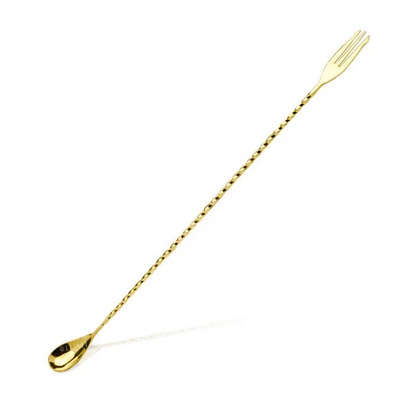40 cm - Trident Bar Spoon Cucchiaio Miscelatore In Acciaio Inox - Image 2