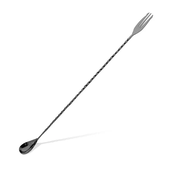 40 cm - Trident Bar Spoon Cucchiaio Miscelatore In Acciaio Inox - Image 3