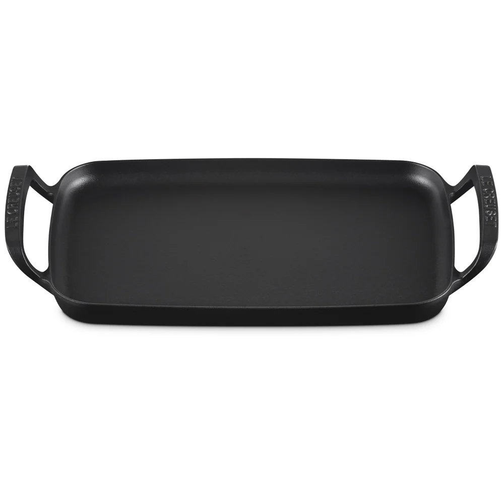 40x26 cm - BBQ Outdoor Piastra Rettangolare Liscia In Ghisa - Image 2