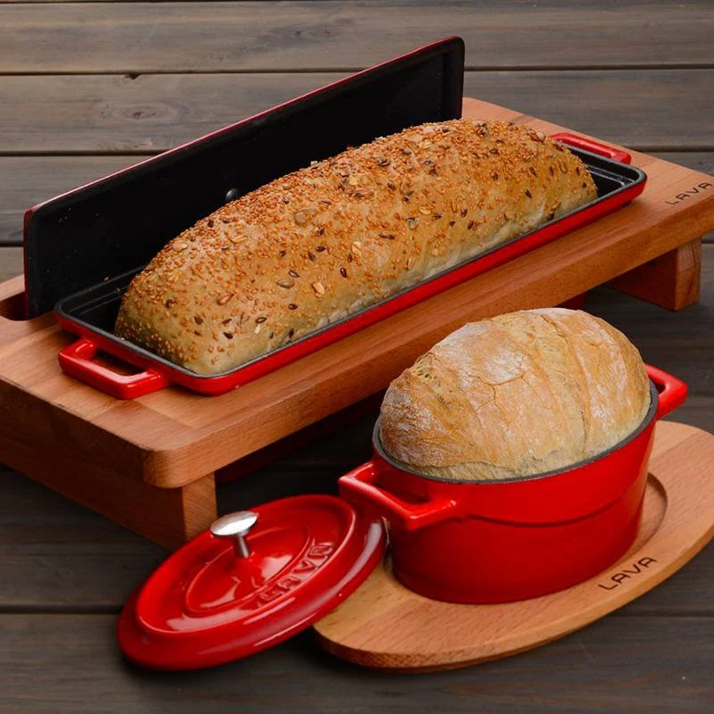 40x26 cm - Terrina Da Forno Rettangolare In Ghisa Smaltata - Image 2