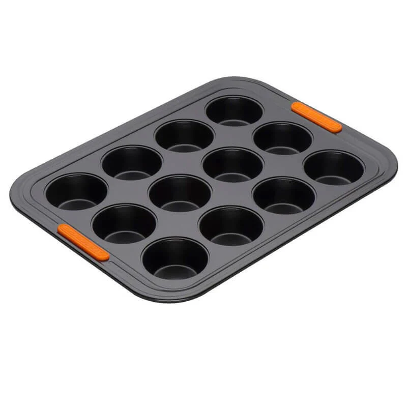 40x30 cm - Forme Speciali Stampo Muffin Rettangolare 12 Impronte Antiaderente