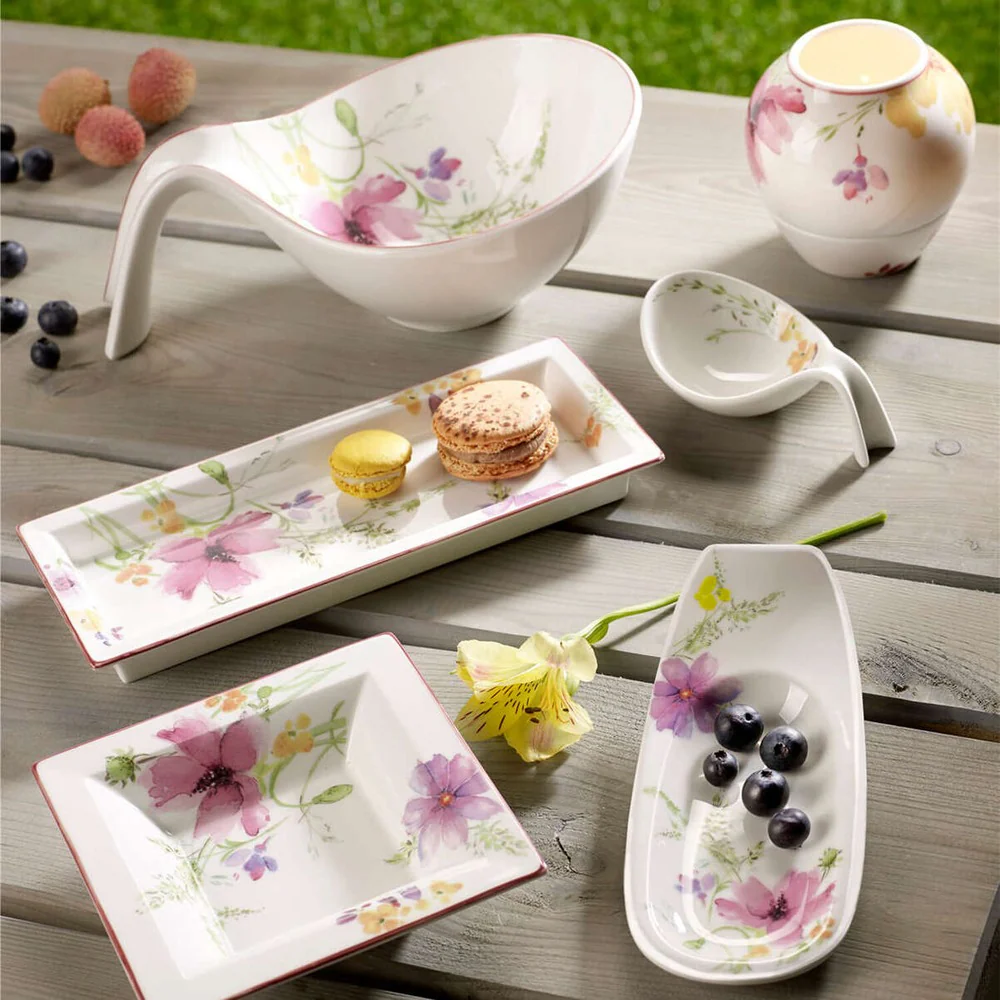 42 cl - Mariefleur Gifts Fruttiera Coppa Con Manici In Porcellana Premium - Image 2