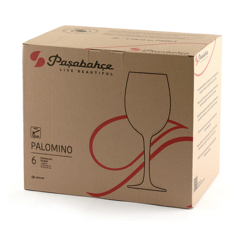 44.5 cl - Palomino Calice Vino Rosso in Vetro Temperato - Set 6 Pezzi - Image 4