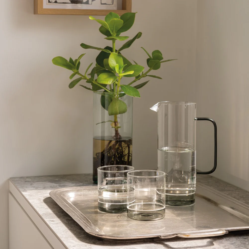 44 cl - Filo Bianco Bicchiere Acqua Tumbler In Vetro Borosilicato Set 4 Pz - Image 4