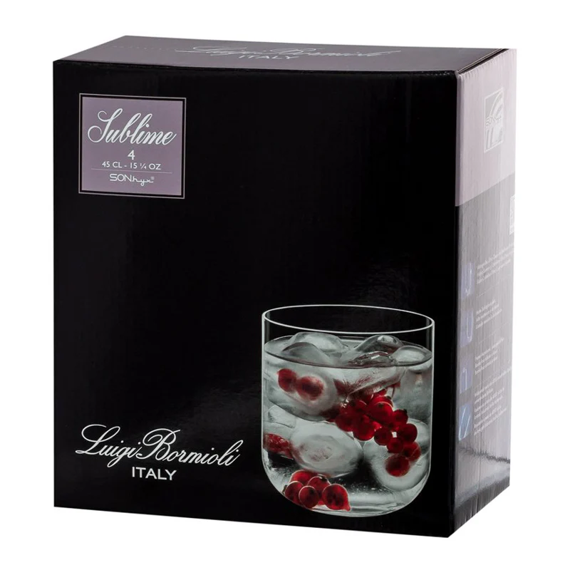 45 cl - Sublime Bicchiere Acqua In Vetro - Set 4 Pz - Image 4