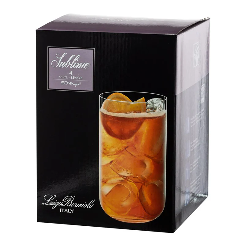 45 cl - Sublime Bicchiere Bibita in Vetro - Set 4 Pezzi - Image 4