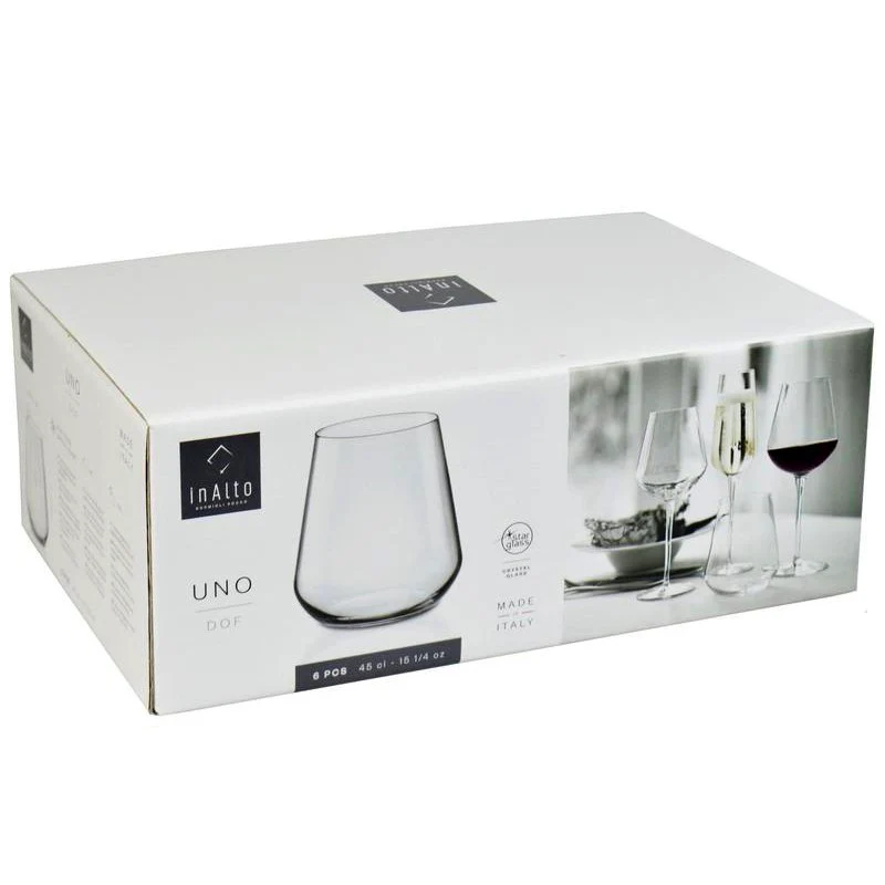 45 cl - InAlto Uno Bicchiere Acqua in Vetro - Set 6 Pezzi - Image 5