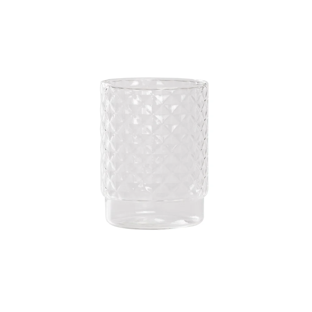 45 cl - Isolano Bicchiere Acqua Impilabile In Vetro Borosilicato Set 4 Pz