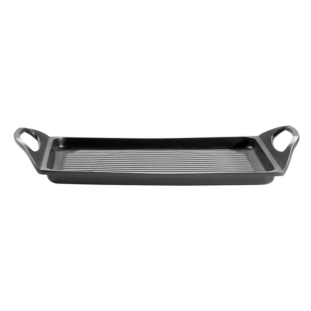 45x27 cm - Pro Piastra Grill Rettangolare In Alluminio Antiaderente - Image 2