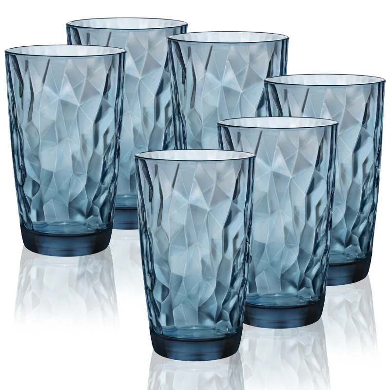 47 cl - Diamond Bicchiere Bibita in Vetro - Set 6 Pezzi - Image 4
