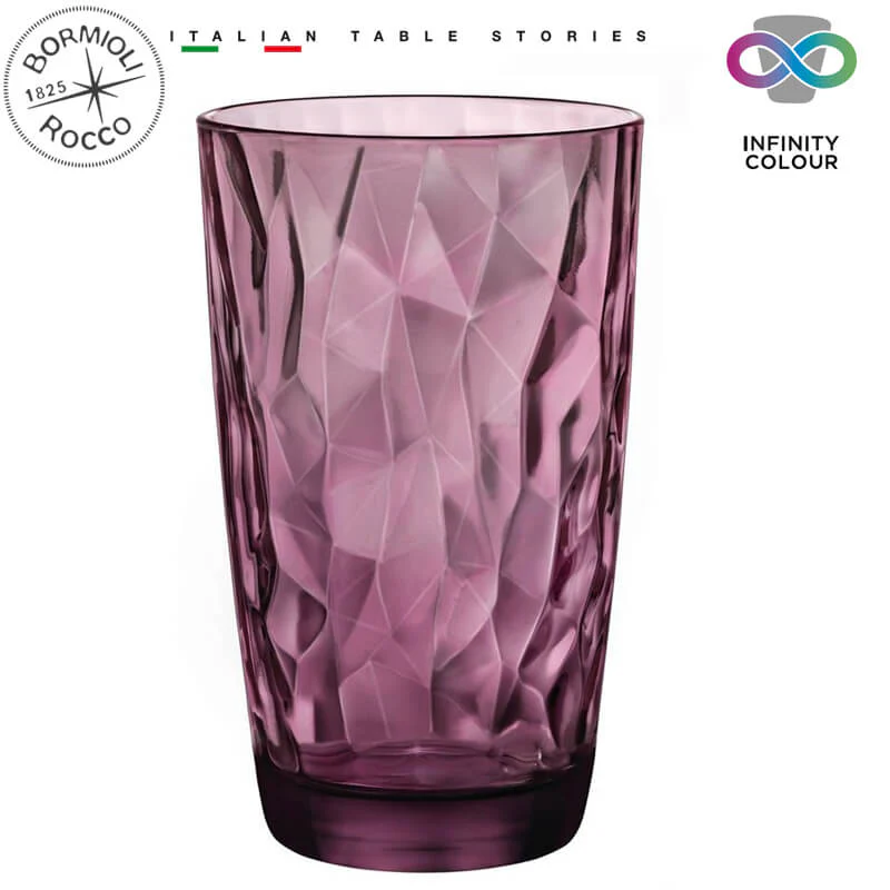 47 cl - Diamond Bicchiere Bibita in Vetro - Set 6 Pezzi - Image 8
