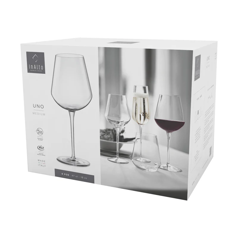 47 cl - InAlto Uno Calice Vino Bianco in Vetro - Set 6 Pezzi - Image 6