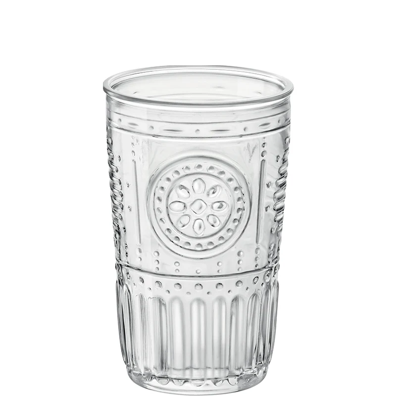 47 cl - Romantic Bicchiere Bibita Barocco in Vetro - Set 6 Pezzi