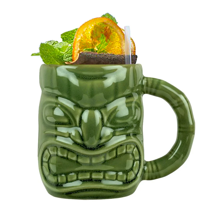 47 cl - Tiki Mug Bicchiere Cocktail In Ceramica