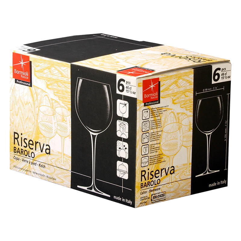 48 cl - Riserva Calice Vino Rosso in Vetro - Set 6 Pezzi - Image 4