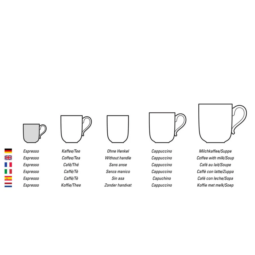 5 cl - Mariefleur Gris Basic Tazzina Caffè In Porcellana Premium - Set 6 Pz - Image 2