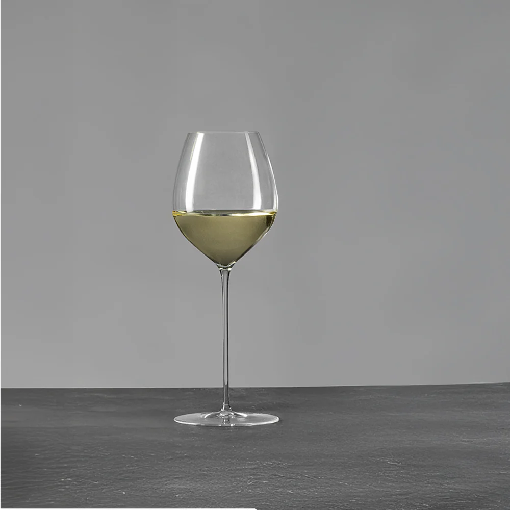 50 cl - Sapientia Chardonnay Calice Vino Bianco Soffiato a Bocca In Vetro Set 2 Pz - Image 2