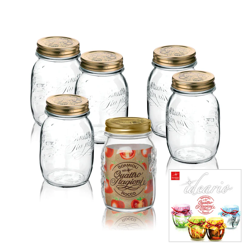 50 cl - Quattro Stagioni Vasetto Con Ricettario - Set 6 Pz