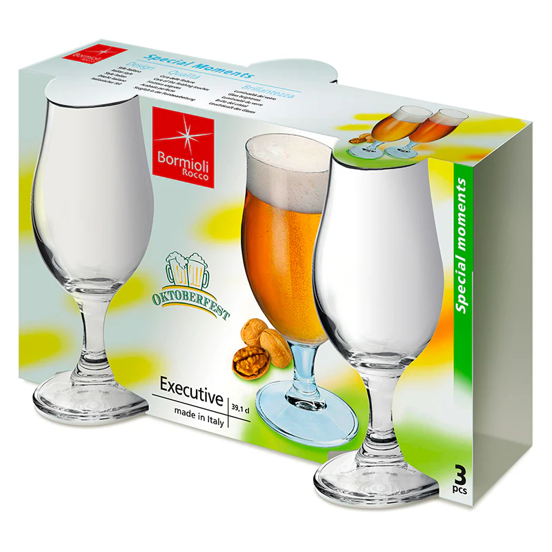 52.9 cl - Executive Calice Birra in Vetro - Set 3 Pezzi - Image 4