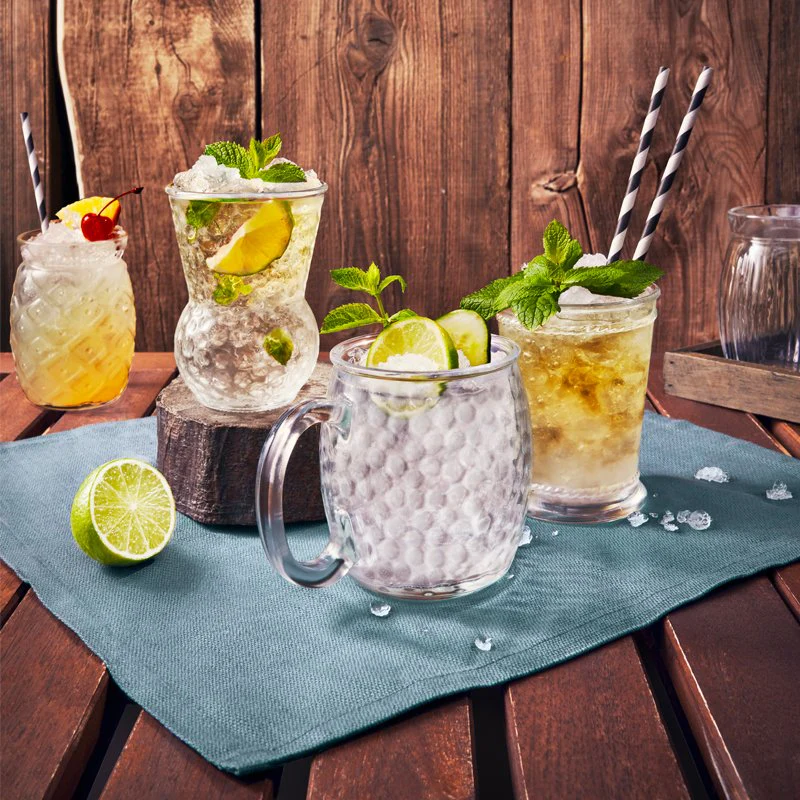 54.5 cl - Bartender Bicchiere Cocktail in Vetro - Set 6 Pezzi - Image 2