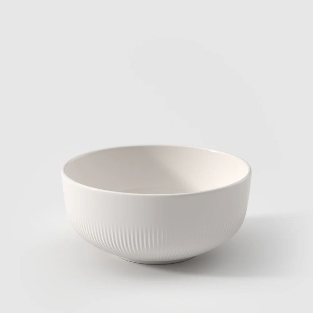 55 cl - Afina Ciotola Cereali In Porcellana - Set 4 Pz