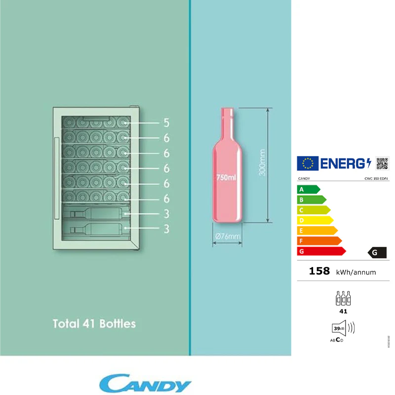 55 x 49 x H 84.5 cm - DiVino Cantinetta Portabottiglie 41 Bottiglie In Legno - Image 3